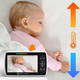 Видеоняня Baby Monitor SM-650 + гибкий держатель камеры, 5-дюймовый ЖК-монитор, поворотный дисплей, датчик звука, ночное виденье, беспроводная, поворотная радионяня, измерение температуры - изображение 15