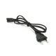 Кабель питания 0.8m, 0.5mm, PC-184/2 CEE7/16-C7 2 pin (для бытовой техники), Black, OEM Q500 - изображение 2
