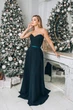 Вечернее платье ANGEL FASHION DRESS V2502 размер 42, темно-зеленый - изображение 2