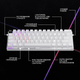 Клавiатура Logitech G PRO X 60 TKL GX Optical Tactile White (920-011930) - зображення 5
