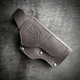 Кобура Пеламе поясна ARMA для GLOCK 17 з натуральної шкіри BLACK (з Тризубом) - зображення 1
