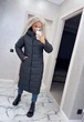 Жіноче зимове пальто з капюшоном K&ML 46 XL ( 50 ) Чорний ( 46 - 01) - зображення 1