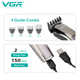 Набор для стрижки VGR 11 в 1 V-107, 10 насадок, LED дисплей - изображение 3