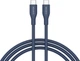Кабель Canyon CC60SC10 Type-C to Type-C 60W 1 м Silicon Dark Blue (CNS-CC60SC10DB) - зображення 1