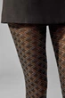 Колготки жіночі Legs з малюнком ROMBI COLOR 1/2(р) nero (L1914) - изображение 2