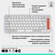 Клавіатура бездротова Logitech POP Icon Keys Wireless White (920-013072) - зображення 6