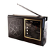 Портативный радиоприёмник от сети Golon RX-9922UAR FM/AM/SW радио колонка MP3/WMA с USB встроенным аккумулятором всеволновой Коричневый - изображение 2