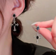 Сережки ажурные Кресты в стиле y2k готика хелоуин бижутерия Fashion Jewerly серебристые (SVS) - изображение 3
