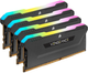 Pamięć RAM Corsair DDR4-3200 131072MB PC4-25600 (Kit of 4x32768) Vengeance RGB PRO SL Black (CMH128GX4M4E3200C16) - obraz 1