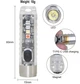 Портативный аккумуляторный фонарик брелок, 10 режимов, IP66, 300 mAh, Type C, 6500K, 400 lm, прозрачный корпус - изображение 8