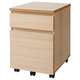 Комод MALM на коліщатках IKEA 504.178.74 білий морений дуб 42х59 - изображение 1