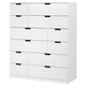 Комод NORDLI на 12 ящиков IKEA 992.394.89 белый - изображение 2