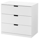 Комод NORDLI на 3 ящика IKEA 692.394.95 белый - изображение 2