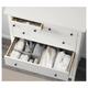 Комод HEMNES на 6 ящиков IKEA 602.392.73 белая морилка - изображение 2