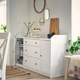 Комод с 3 ящиками и 2 тумбами HAUGA IKEA 604.072.66 белый - изображение 2