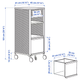 Тумба на колесиках BEKANT IKEA 205.913.70 черный - изображение 5