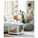 Журнальный столик TINGBY 64х64 см IKEA 202.959.25 белый - изображение 3