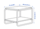 Журнальный столик BAGGBODA IKEA 205.565.07 белый - изображение 4