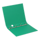 Папка А4 BuroMax на 4 D-подібних кільця d30 мм 4 см двосторонній PP зелена (BM.3106-04) - зображення 2