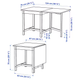Кухонный раскладной стол PINNTORP IKEA 705.294.65 - изображение 5