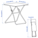Стол раскладной GUNDE 67x67 cm IKEA 005.468.97 - изображение 6