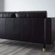 Трехместный диван LANDSKRONA IKEA 590.317.02 чорний/дерево - изображение 3