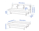 Диван раскладной АLVDALEN IKEA 804.625.96 темно-серый - изображение 5