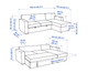 Диван розкладний BARSLOV IKEA 805.415.94 сіро-бежевий - зображення 6