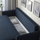 Диван 3-х местный HOLMSUND IKEA 095.169.28 темно-синий - изображение 4