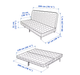Диван 3-местный NYHAMN IKEA 694.999.97 бежевый - изображение 7