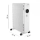 Масляный обогреватель Kumtel KUM-1230S WHITE - зображення 2