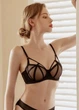 Жіночий бюстгальтер з формованими чашками та легким Push Up Inspiration Comfort (1580-75) Чорний 75В No Brand - зображення 1
