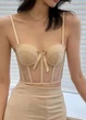 Женский комплект белья с бюстгальтером-корсетом и трусиками Elegant Bow (1586-75-02) Бежевый 75В Red Apple - изображение 8