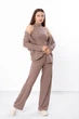 Костюм жіночий 3-ка (топ,кофта,брюки) NoBrand 44/46 Моко (p-16033-184449) - зображення 1