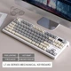 Механическая беспроводная клавиатура LANGTU LT84 с переключателями hotswap, Type-C, Bluetooth, 2,4 ГГц, RGB подсветка клавиш и стороны, 84 клавиш (раскладка ENG, QWERTY) - изображение 2