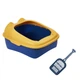 Туалет для кішок з лопаткою Taotaopets 268802 Yellow лоток для котів 40*30*20 cm - зображення 1