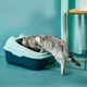 Туалет для котів з лопаткою Taotaopets 268802 Лоток для котів 40*30*20 cm Blue - зображення 3