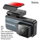 Видеорегистратор Hoco DV11 (GPS, WiFi, 2K, 3,69" дисплей, парковочный режим, циклическая запись, microSD, G-сенсор, ночной режим) - Серый - изображение 1