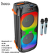 Портативная колонка-караоке Hoco BS53 Manhattan (Беспроводная, 40 Вт, AUX, Bluetooth, TF карта (MicroSD), USB, 2 микрофона) - Черный - изображение 1