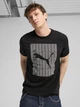 Футболка хлопковая длинная мужская Puma Graphics Wording Tee 68482501 L Black (4067983343612) - изображение 1