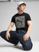Футболка хлопковая длинная мужская Puma Graphics Wording Tee 68482501 L Black (4067983343612) - изображение 3