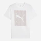 Футболка хлопковая длинная мужская Puma Graphics Wording Tee 68482502 S White (4067983343643) - изображение 4