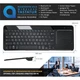 Беспроводная клавиатура CSL-Computer / Мембранна / UKR / Black Б/В - изображение 3