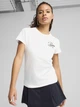 Футболка хлопковая женская Puma Ess Script Tee 68498202 XS White (4067983503511) - изображение 1