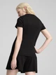 Футболка спортивная женская Puma Ess Elevated Rib Tee 68502101 XL Черная (4067983495694) - изображение 2