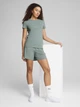 Футболка спортивная женская Puma Ess Elevated Rib Tee 68502130 S Зеленая (4067983495830) - изображение 3