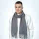 Шарф мужской LuckyLOOK 37х183 см Серый Леон 554-795 - изображение 3
