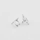 Серебряные серьги Minimal 20260 - изображение 3