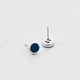 Серебряные серьги Minimal 2373р-darkblue - изображение 3