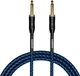 Кабель інструментальний Cascha CCP-G2SBL3 (Professional Line Guitar Cable, Tweed Blue, 3 м) - зображення 1